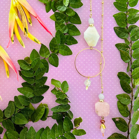 25% off Rose Quartz Lariat