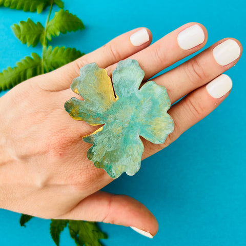 Dahlia Four Leaf Clover Necklace